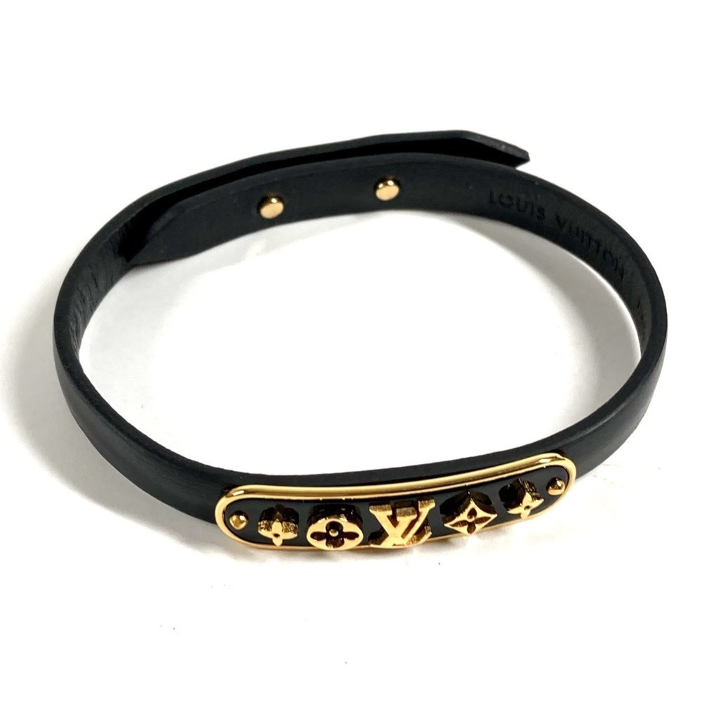 LOUIS VUITTON Monogram Leather Bracelet - Picture 2 of 8